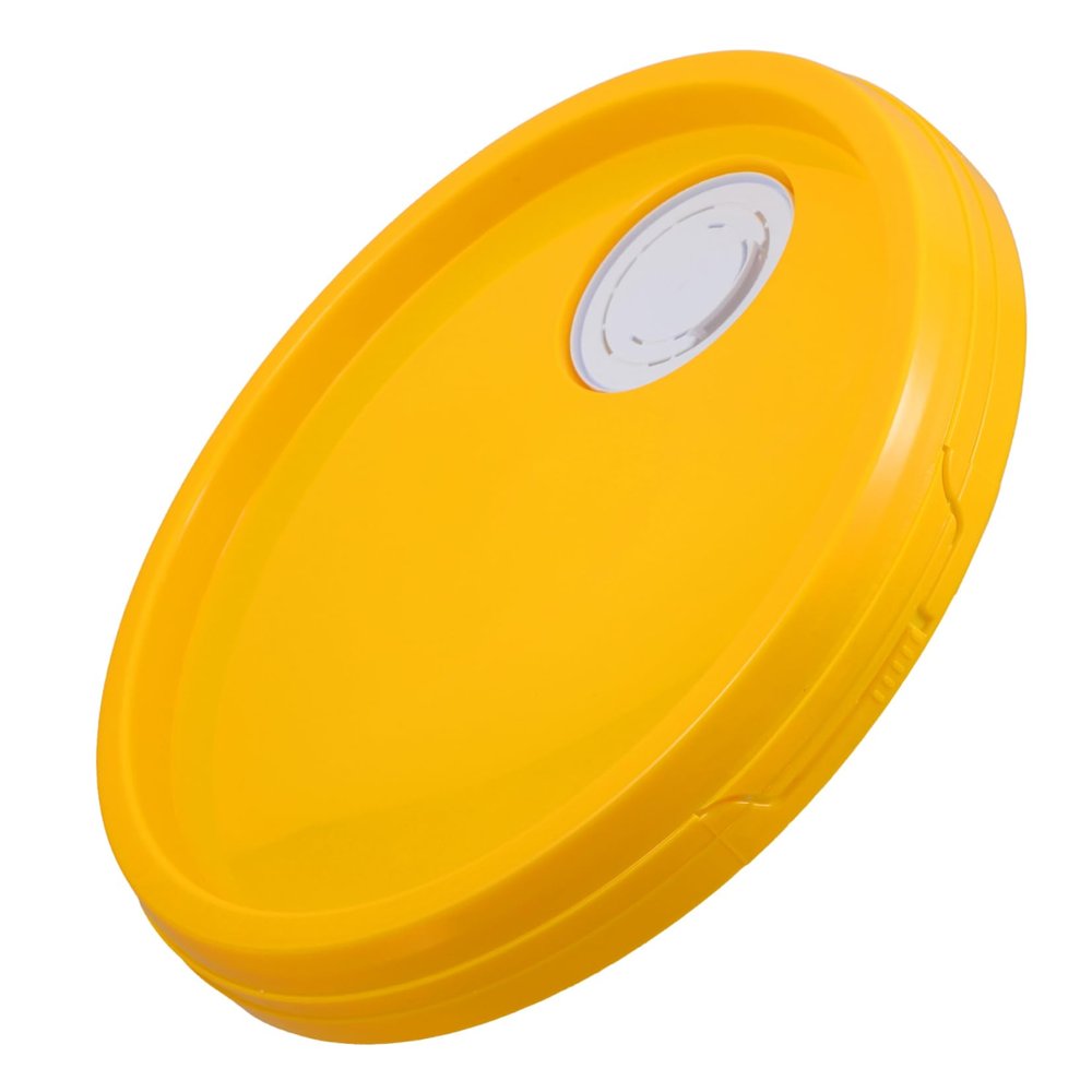 Alipis 28 cm ABS Bucket Lid, 18 L, Yellow, Sealed and Reusable
