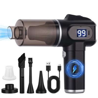 Electric Air Duster, 50,000 RPM, Rechargeable, with LED Light