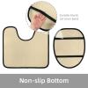VAPOKF 2-Piece Toilet Mat Set, U-Shaped Contour Mat and Toilet Lid Cover, African Elephant Silhouette Under Tree view 4