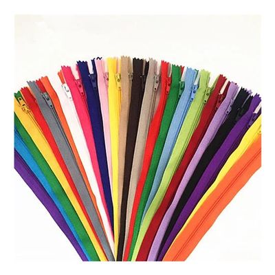 ERQIAO Nylon Coil Zippers, 10–60 cm, 10-Pack, Random Color, 37 cm
