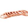 ZBORAVPIX Solid Copper O-Ring Gasket Washers for Oil Pan Drain Plugs, M8 x 12 x 1 mm, 30 pcs view 1