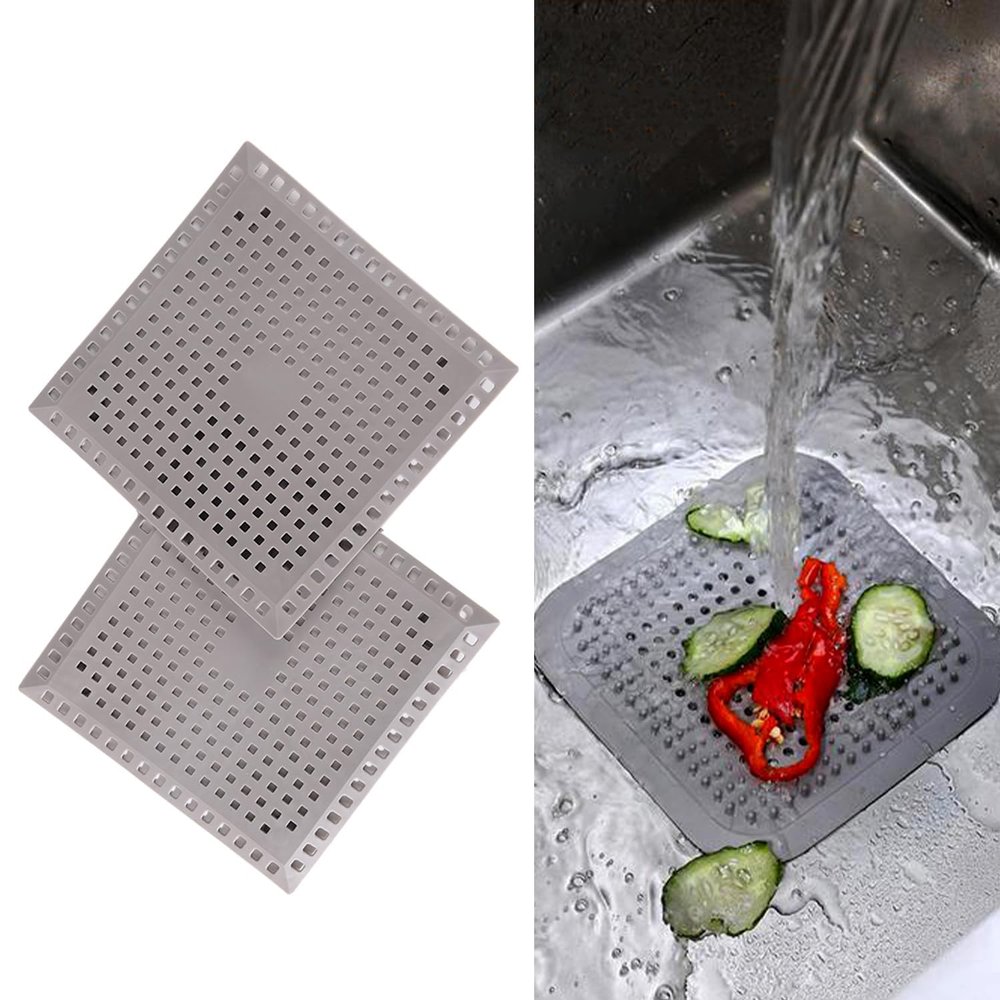 2-Pack Silicone Drain Protectors with Suction Cups