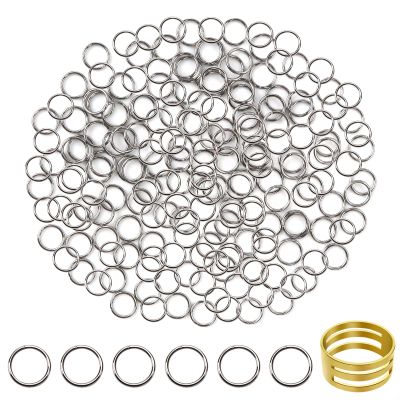 TOAOB 200 Pcs Jump Rings 8 mm Stainless Steel
