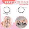 TOAOB 200 Pcs Jump Rings 8 mm Stainless Steel view 2