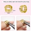TOAOB 200 Pcs Jump Rings 8 mm Stainless Steel view 3