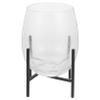 ibasenice Japanese Glass Vase with Iron Holder, Minimalist Style view 1