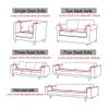 ERQIAO Jacquard Sofa Cover for Living Room, Stretch Thick Sofa Cover for L-Shaped Sectional, 1/2/3/4/5-Seater (Coffee, 4-Seater 230 × 300 cm) view 3