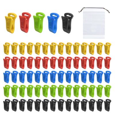 AIRTILY 75-Piece Sock Clips with Storage Bag