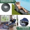 Ryuhic Folding Sun Lounger with Mattress and Headrest view 2