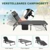 Ryuhic Folding Sun Lounger with Mattress and Headrest view 4