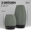 ebenkunst Curvela Vase 25 cm, Shatterproof, Waterproof, Green view 4
