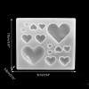 Glossy Heart-Shaped Silicone Resin Mold view 3