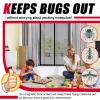 Magnetic Insect Screen Door Curtain 97 x 192 cm, Black view 3