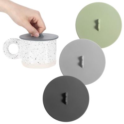 Reusable Glass Covers, 3-Pack Silicone Lids, Dust Covers for Cups