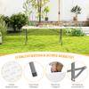 Asdsed Folding Garden Table 180 x 74 cm, White view 3