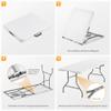 Asdsed Folding Garden Table 180 x 74 cm, White view 4