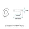 UZAMIRLEX Silicone Gaskets, 10 Flat Washers for Faucets, M2–M12 (4 x 8 x 1.5 mm) view 2