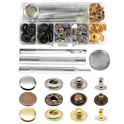 AIRTILY 30 Metal Buttons with Installation Tools