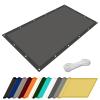 Water-Permeable Shade Sail 5 x 5.4 m, UV Protection, Weather-Resistant, Dark Gray view 1