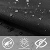 Water-Permeable Shade Sail 5 x 5.4 m, UV Protection, Weather-Resistant, Dark Gray view 2