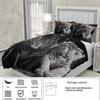 TKCQX Black and White Tiger Duvet Cover Set, 140 x 200 cm view 4