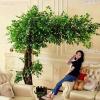 ZenSeFarin Large Artificial Banyan Tree, Realistic Wood Trunk and Green Foliage, Low-Maintenance, 2 x 2.5 m / 6.6 x 8.2 ft view 2