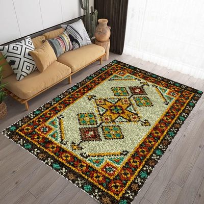ZHONGYANAN DIY Latch Hook Rug Kit, Pre-Printed Pattern, 110 x 160 cm