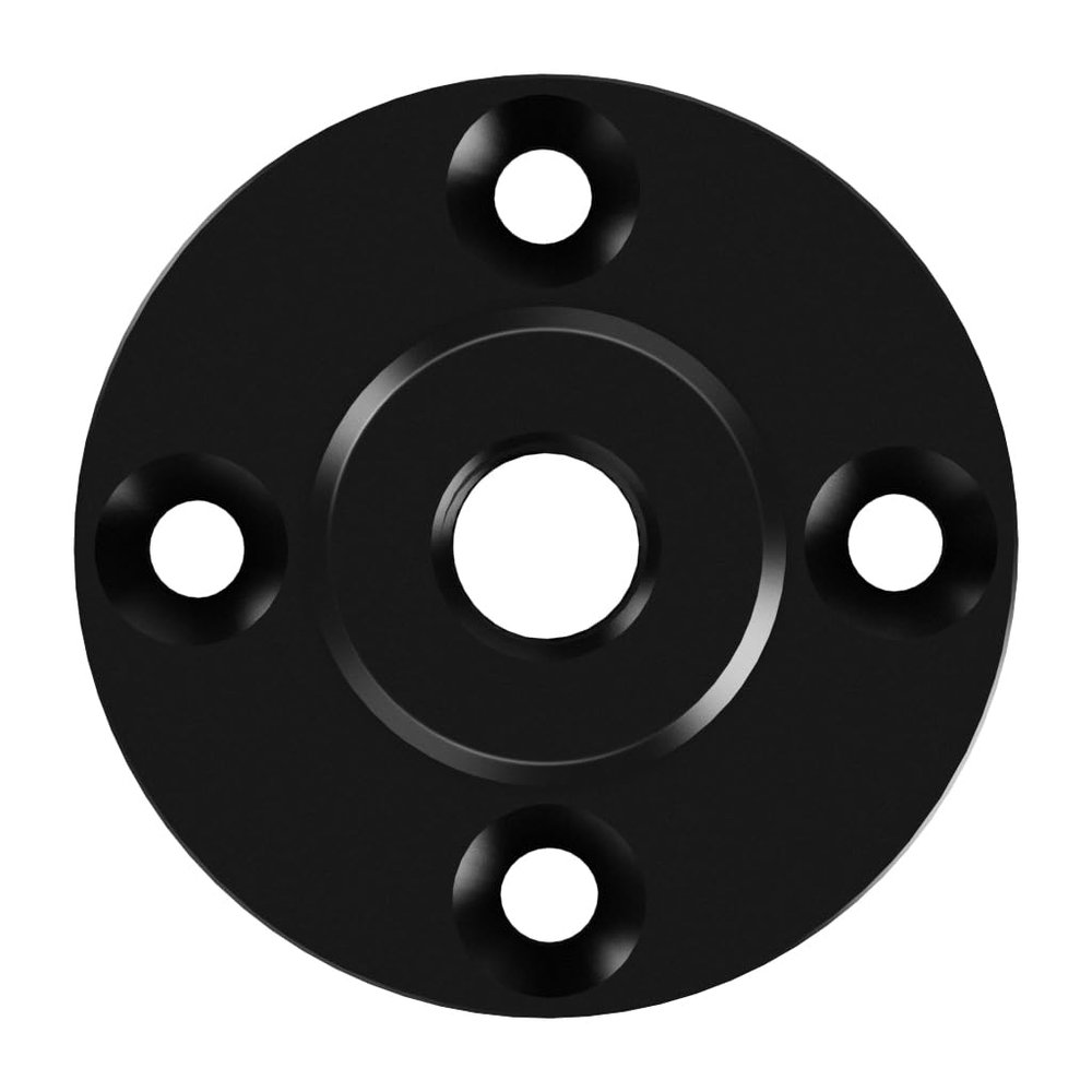 FEICHAO Wall Mount Plate 1/4, 3/8, M6, 3-Slot, Ball Head Adapter Holder with M4 Screw Mounting Hole for Magic Arm, Monitor, Flash, and DSLR Camera (3/8 Thread)