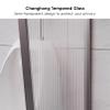 Tempered Glass Urinal Partition with Top Plant Shelf view 3