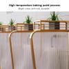 Tempered Glass Urinal Partition with Top Plant Shelf view 4