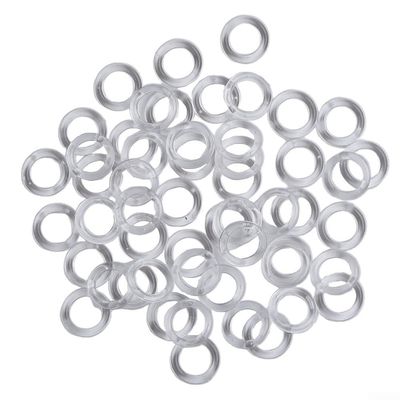 Transparent Plastic Curtain Rings for Roman Shades (20 Pack)