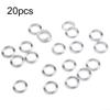 Transparent Plastic Curtain Rings for Roman Shades (20 Pack) view 4