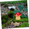 DIYEAH 2-Piece Hidden Outdoor Key Holder Mushroom Figurines view 2