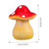 DIYEAH 2-Piece Hidden Outdoor Key Holder Mushroom Figurines view 4