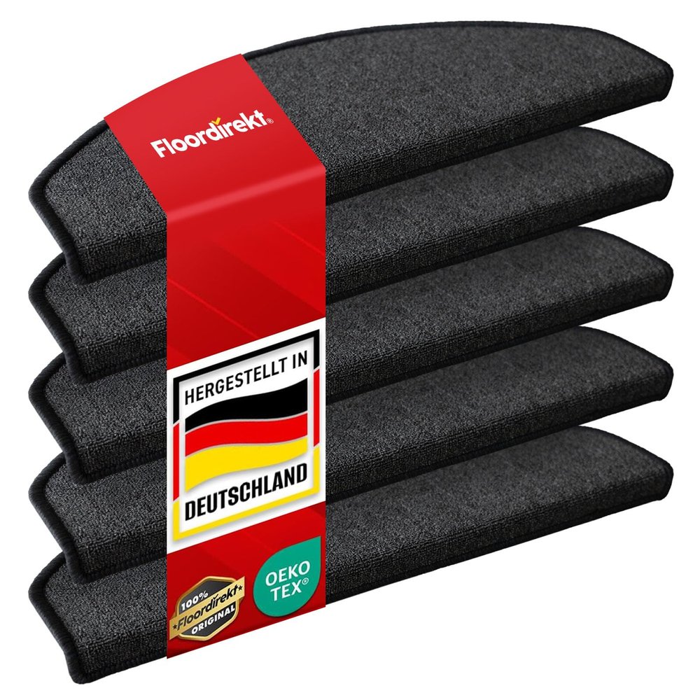 Floordirekt Stair Mats - London Pro Anthracite - 1 Piece