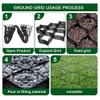 GZHERVICES Gravel/Grass Grid Base Mat, Commercial-Grade Geocell Ground Grid, 1 x 1 m (3.28 x 3.28 ft) view 4