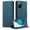 Monweicz Flip Case for Samsung Galaxy S20 FE, Premium PU Leather, Magnetic Card Holder, Stand Function, Blue-Green view 1