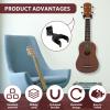 GWCYMYD Wooden-Base Auto-Lock Rotatable Guitar Wall Mount view 2
