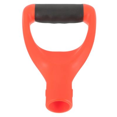 D-Handle Replacement Shovel Grip, Red PVC, 1 Piece