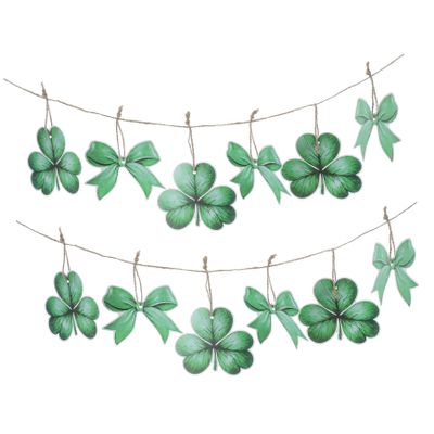 MUCKLILY 18-Piece Paper Decorations for St. Patrick's Day