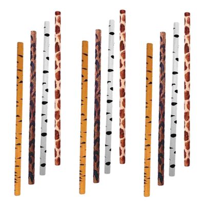 DOITOOL 12-Pack Wooden Pencils with Animal Patterns, Round HB, Break-Resistant, for Kids, Elementary School, Birthday Parties and Party Favors