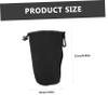 Lurrose 4-Piece Neoprene Camera Lens Protection Pouches, Black Protective Bags view 2