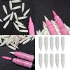 Interchangeable Brush Tips for Liquid Acrylic Markers, Soft Nylon Bristles, 10 Pack view 2