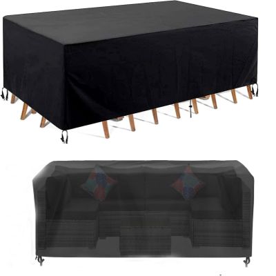 PEWFBS Waterproof 2-Seater Garden Bench Cover, 125 x 125 x 90 cm, 420D Oxford Fabric