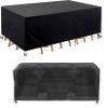 PEWFBS Waterproof 2-Seater Garden Bench Cover, 125 x 125 x 90 cm, 420D Oxford Fabric view 1