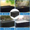 PEWFBS Waterproof 2-Seater Garden Bench Cover, 125 x 125 x 90 cm, 420D Oxford Fabric view 3