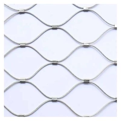 SXEVZOO 304 Stainless Steel Cable Mesh Safety Net, 2.5 x 15 m