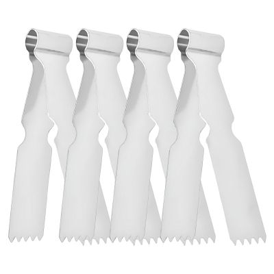 Stainless Steel Cookie Tongs - Set of 4