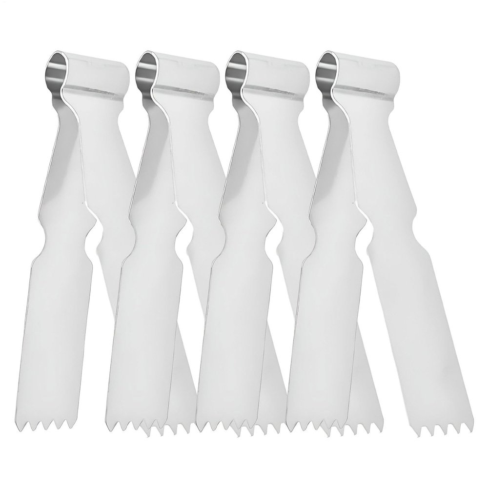 Stainless Steel Cookie Tongs - Set of 4