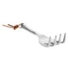 Tofficu Small Soil-Loosening Magnesium Hand Rake, Aluminum Alloy, Stable and Lightweight view 1